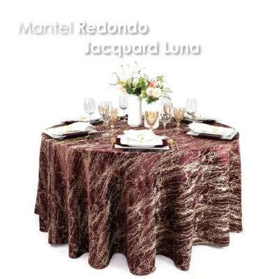 Mantel Yackard Luna Redondo YE-311 Vino: imagen 5