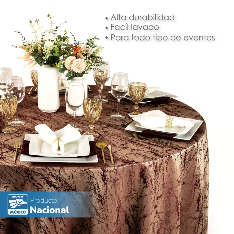 Mantel Yackard Luna Redondo YE-311 Vino