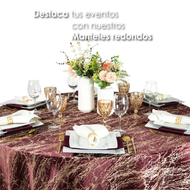 Mantel Yackard Luna Redondo YE-311 Vino