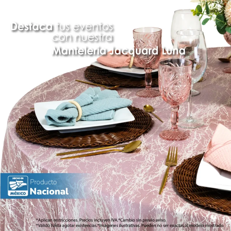 Mantel Yackard Luna Redondo YE-309 Rosa