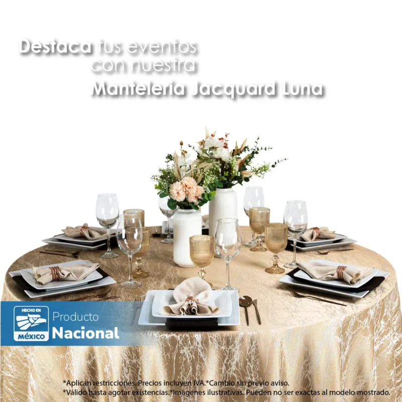Mantel Yackard Luna Redondo YE-313 Oro