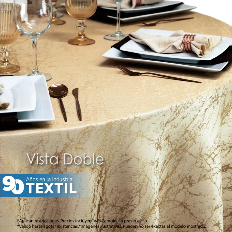 Mantel Yackard Luna Redondo YE-313 Oro