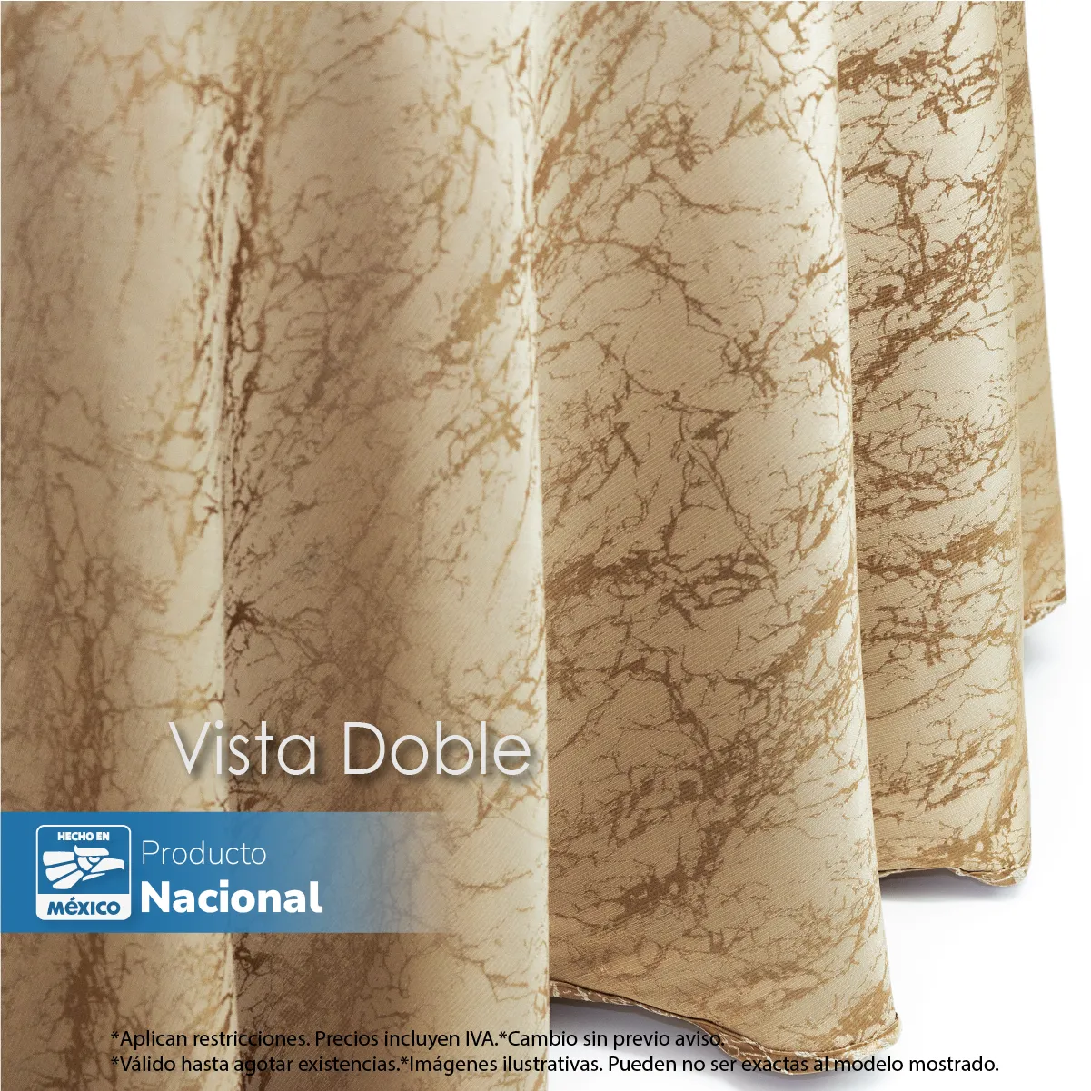 Mantel Yackard Luna Redondo YE-313 Oro: imagen 5